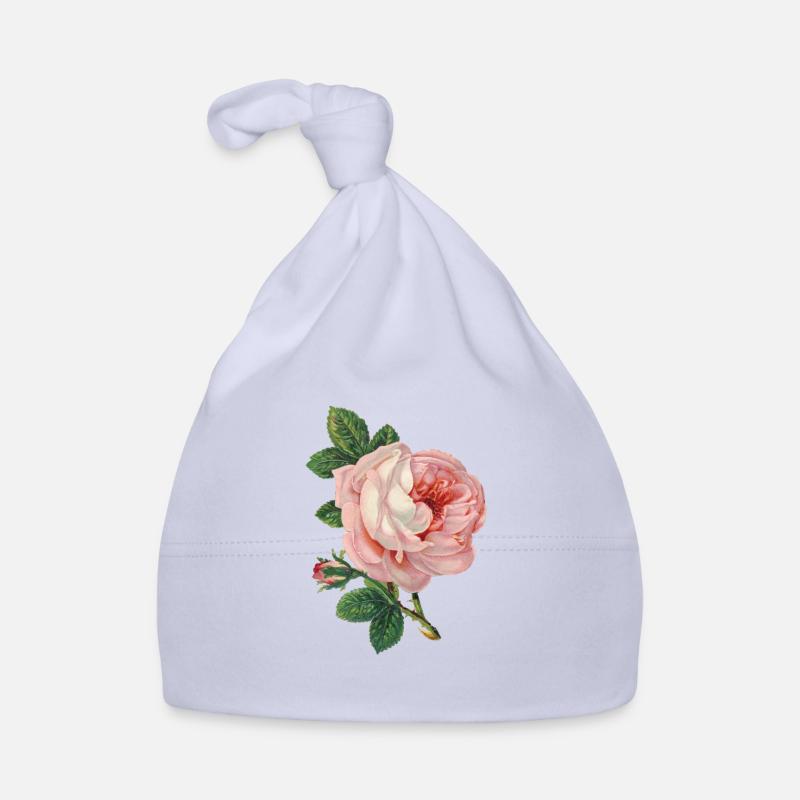 Pink Rose! Gift Idea Organic Baby Cap