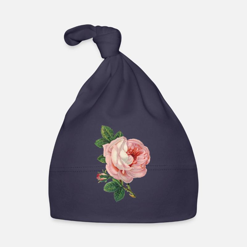 Pink Rose! Gift Idea Organic Baby Cap