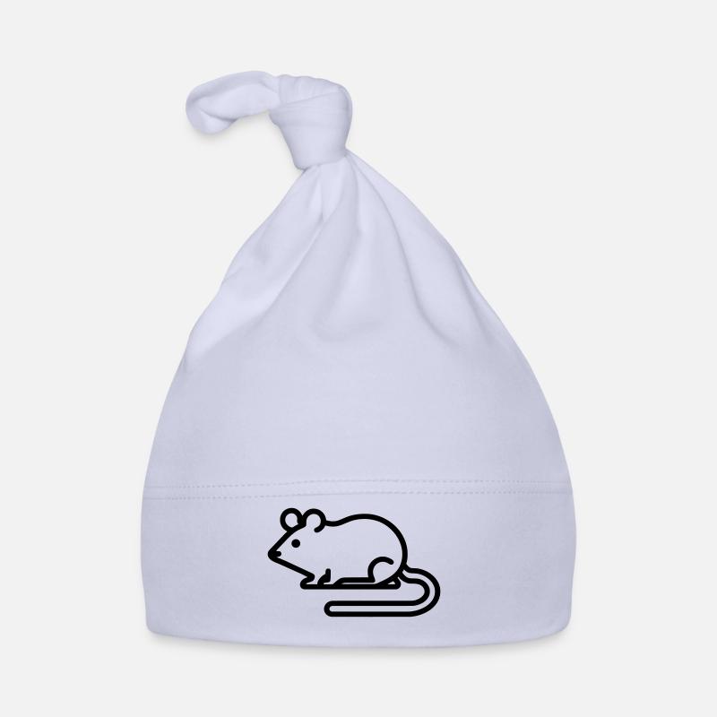 Charming Minimalist Mouse Icon for All Occasions Organic Baby Cap