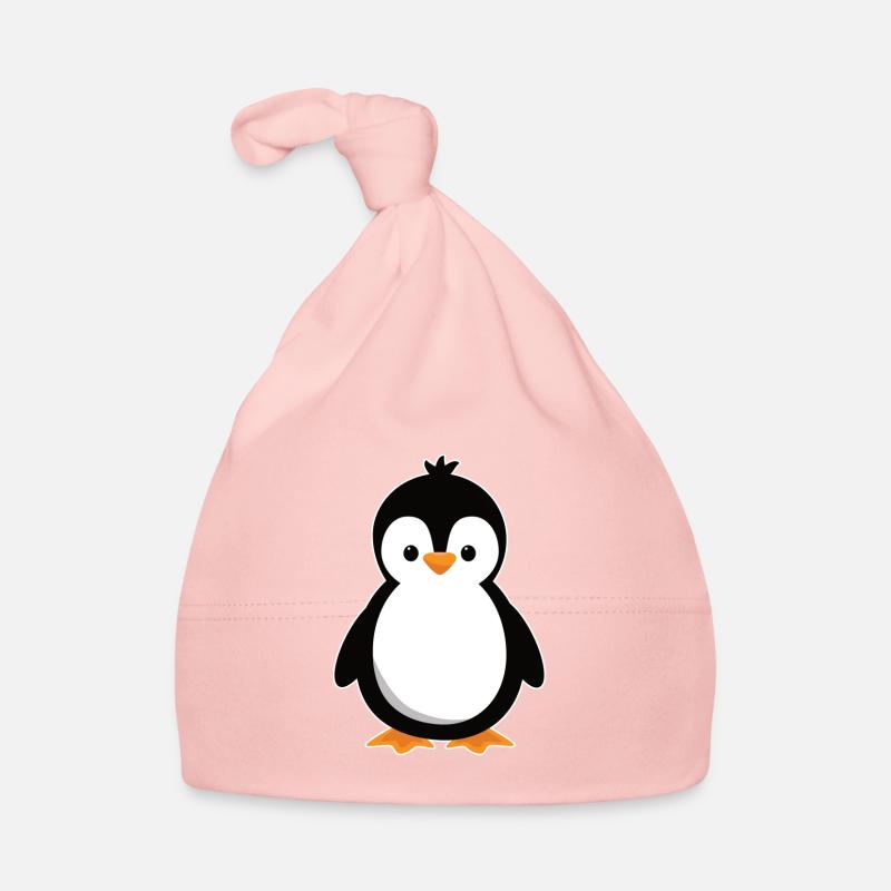 pingouin mignon Bonnet bio Bébé