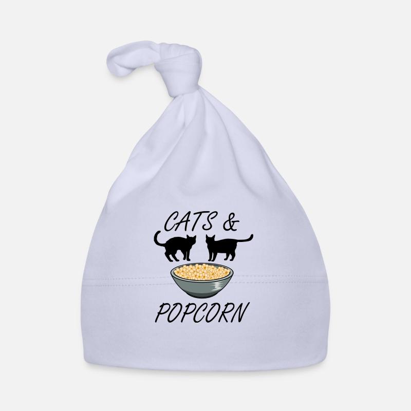 Chats et Popcorn Kitty Ironic Saying Films Bonnet bio Bébé