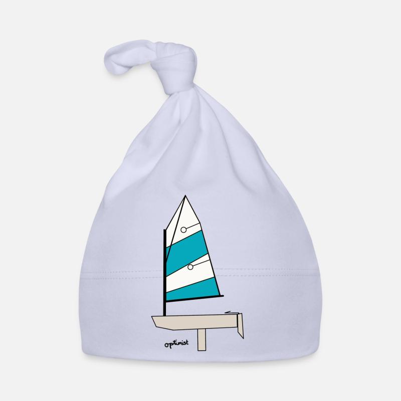 Optimist Sailboat Variant 3 Organic Baby Cap