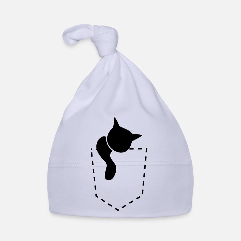 cat pocket vector Organic Baby Cap
