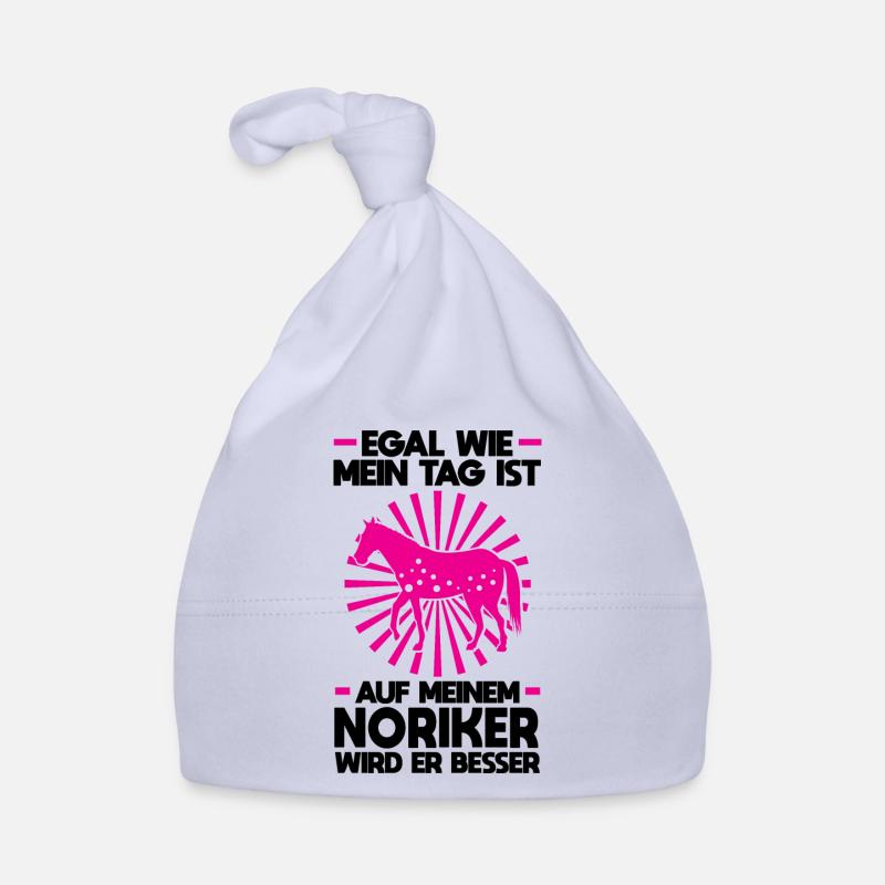 Noriker Pferd Pferde Geschenk Baby Bio-Mütze