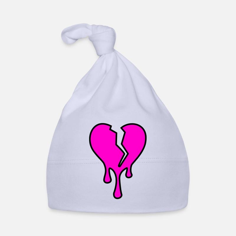 Heart Broken Drip Organic Baby Cap