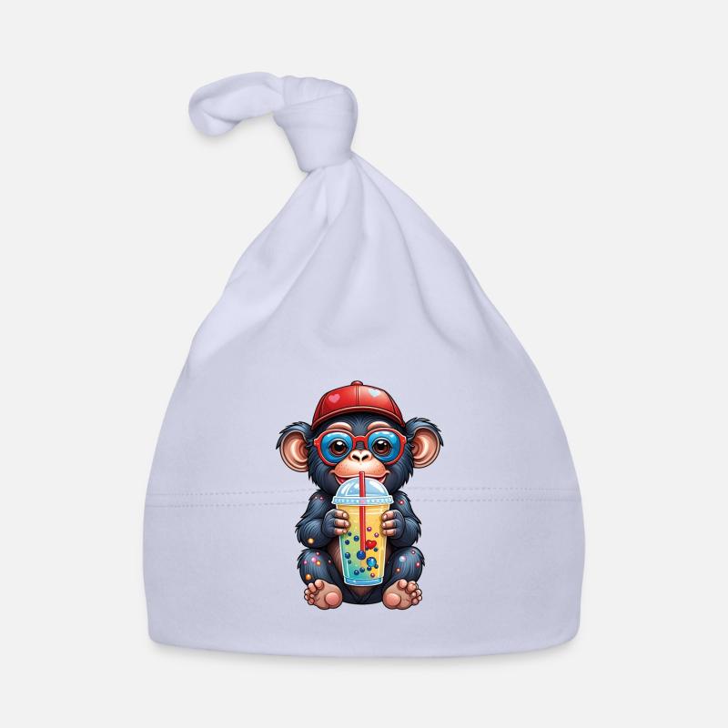 Petit singe chimpanzé à la limonade Bonnet bio Bébé