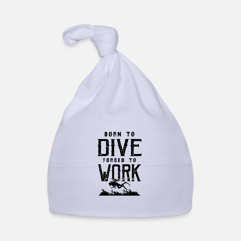 born for diving Organic Baby Cap