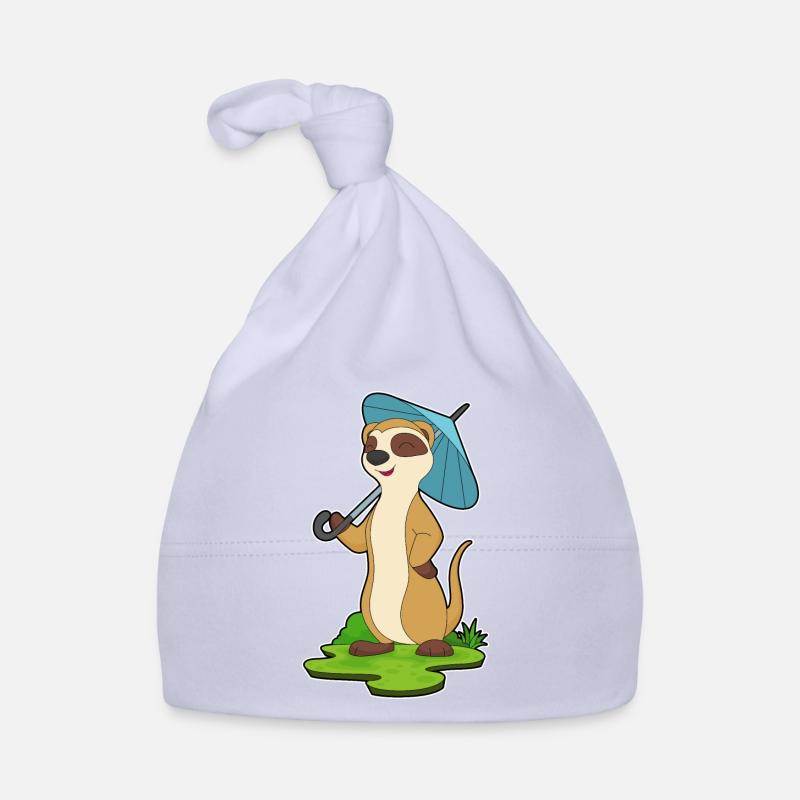 Erdmännchen Regenschirm Baby Bio-Mütze