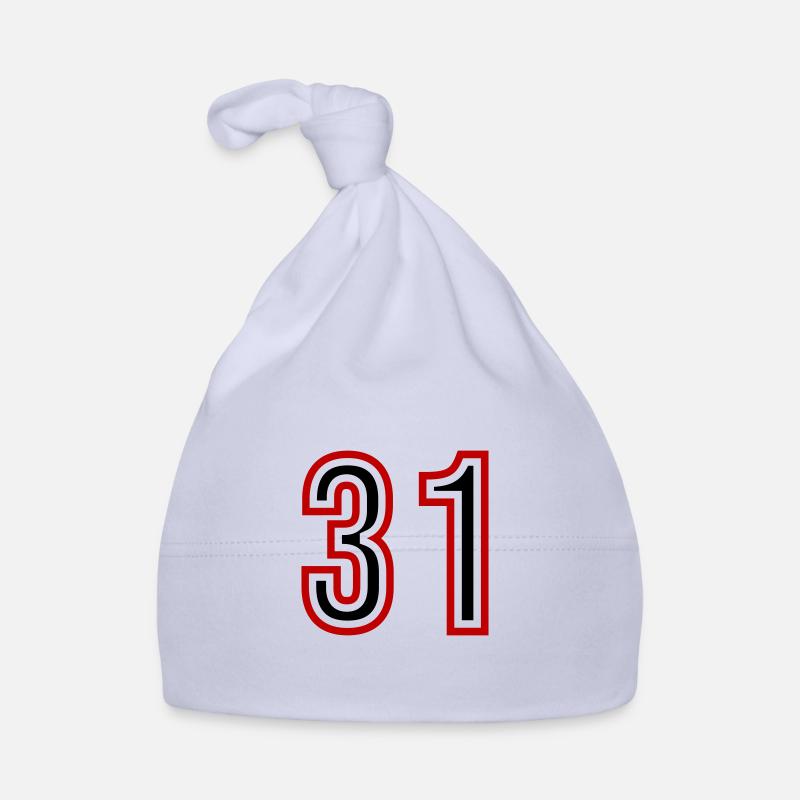 31 Number Years Jersey Organic Baby Cap