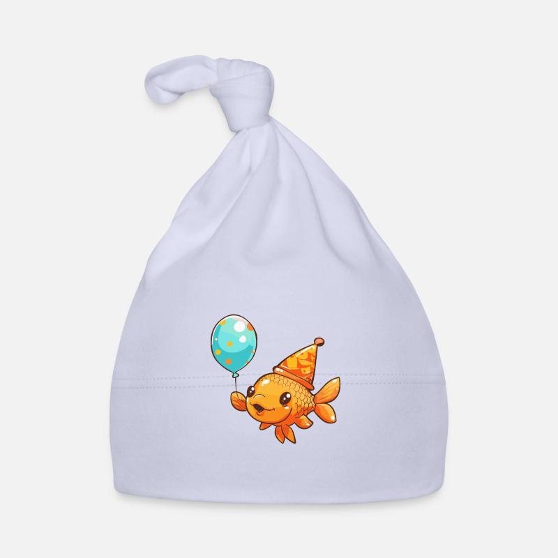 Bande dessinée d’anniversaire de poisson rouge Bonnet bio Bébé