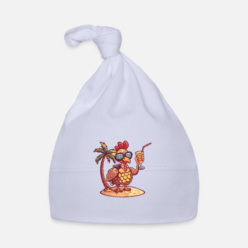 Truthan Summer Beach Comic Organic Baby Cap
