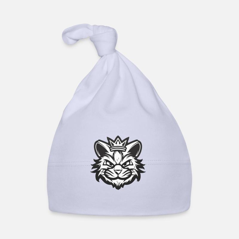 Cat Head Crown Organic Baby Cap