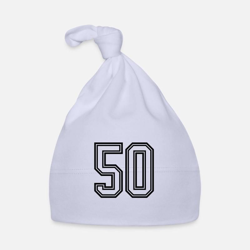 50 number symbol Organic Baby Cap