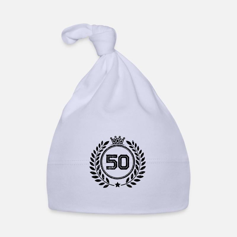 50 Zahl Kranz Baby Bio-Mütze