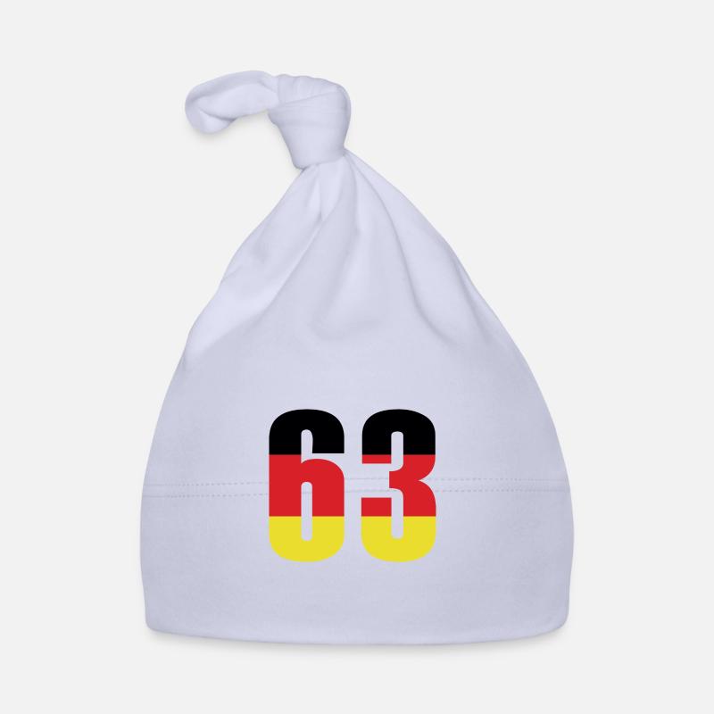 63 Number Germany Jersey Organic Baby Cap