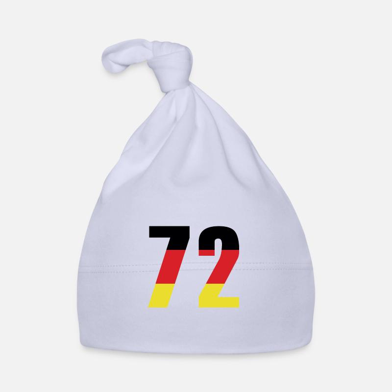 72 Number Germany Jersey Organic Baby Cap