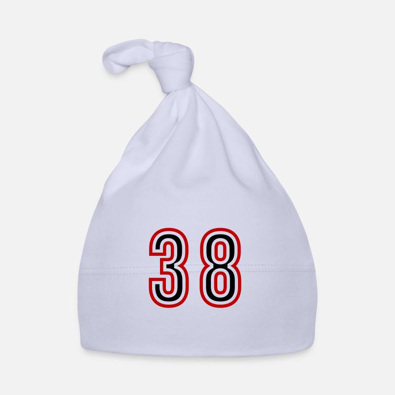 38 Number Years Jersey Organic Baby Cap