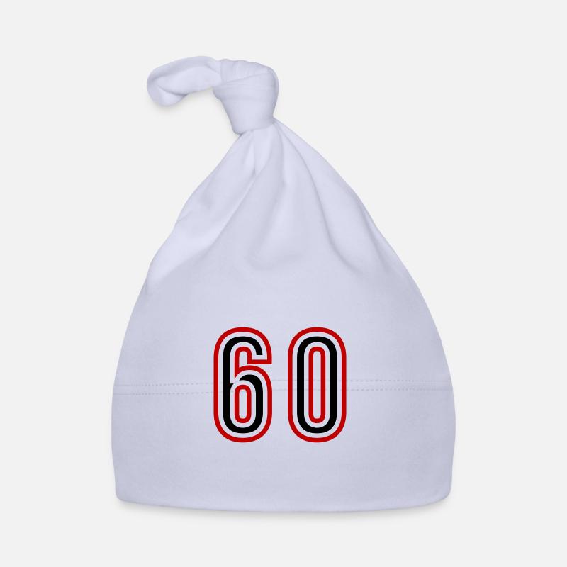 60 Number Years Jersey Organic Baby Cap