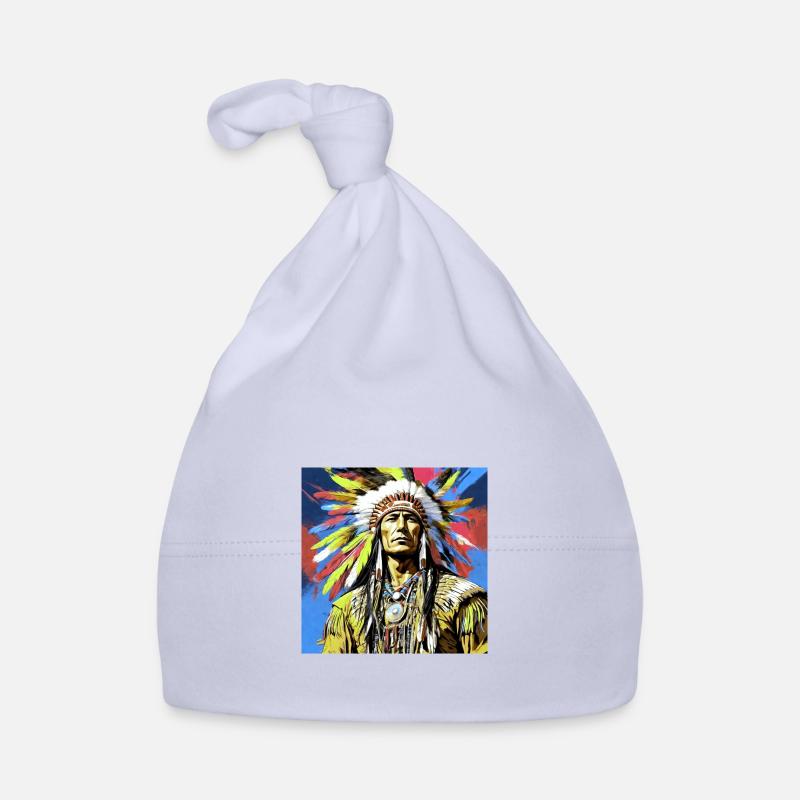 Winnetou, Indien, Illustration, Graffiti, Coloré Bonnet bio Bébé