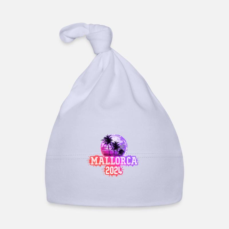 Mallorca 2024 Palm Trees Organic Baby Cap