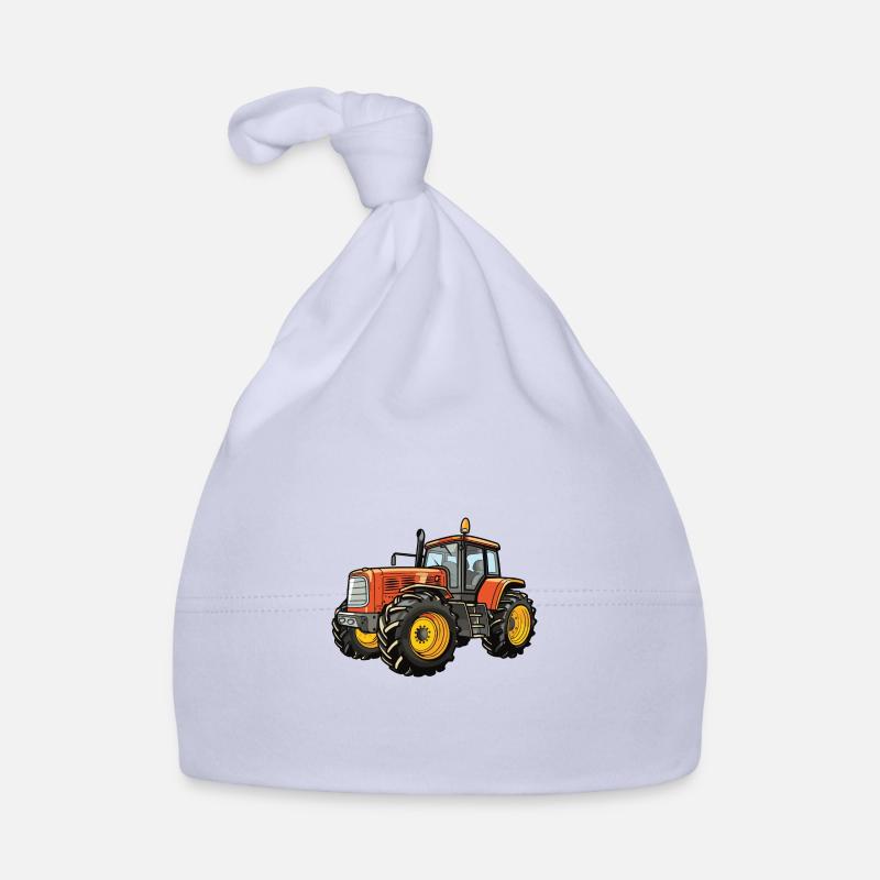 Tractor Farmer Icon Organic Baby Cap