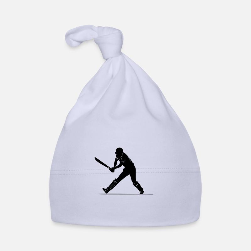 Cricket Sport Silhouette Bonnet bio Bébé