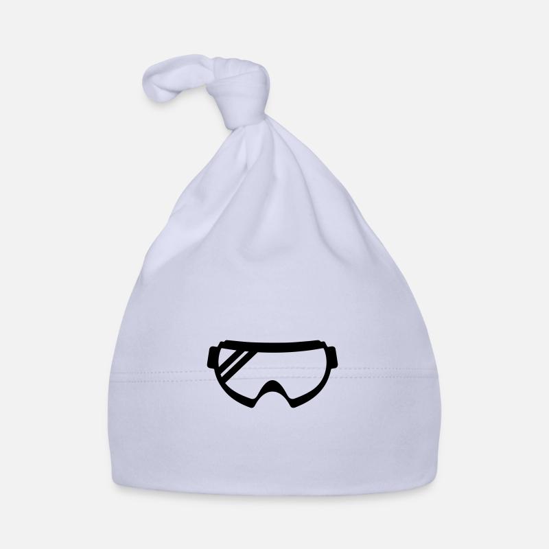 Ski goggles icon Organic Baby Cap