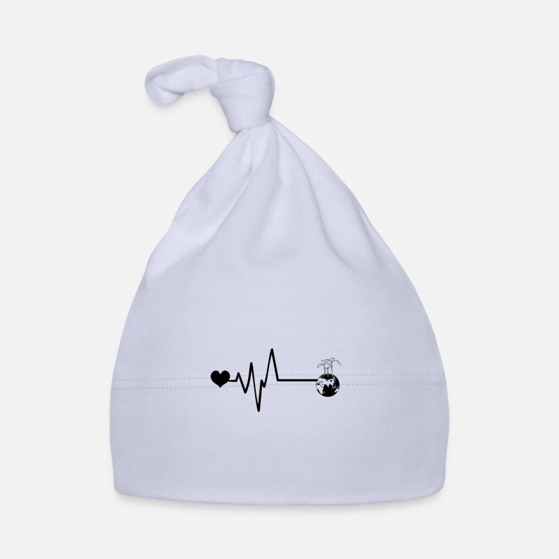 Planet Earth Pulse Love Environment Organic Baby Cap