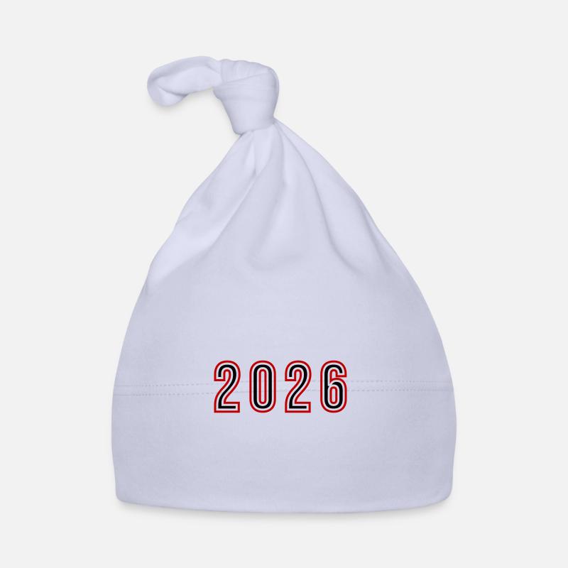 2026 Year Number Organic Baby Cap