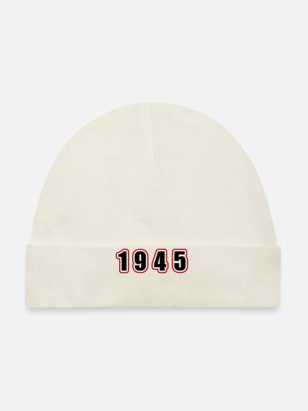 1945 Year Birthday - Organic Baby Cap - sky - Front