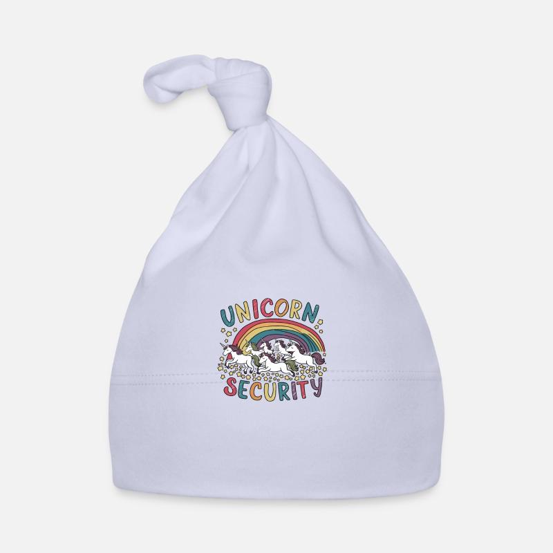 Sécurité des licornes Devise de la licorne Sécurité des licornes Bonnet bio Bébé