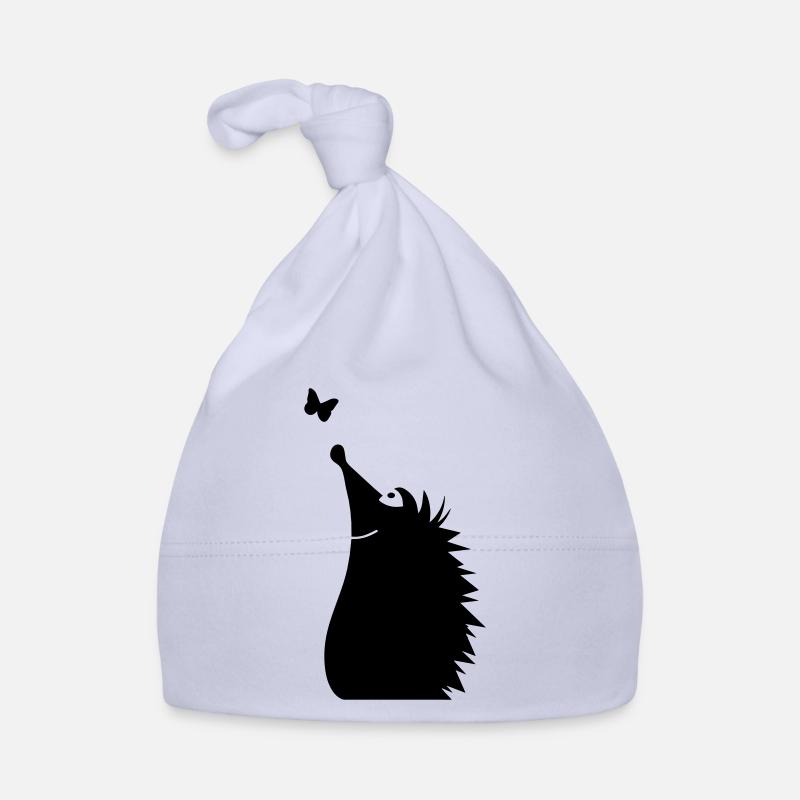 Un hérisson en regardant un papillon Bonnet bio Bébé