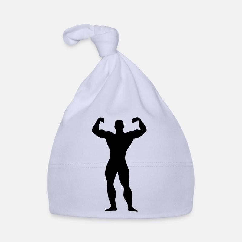 flexing man Organic Baby Cap