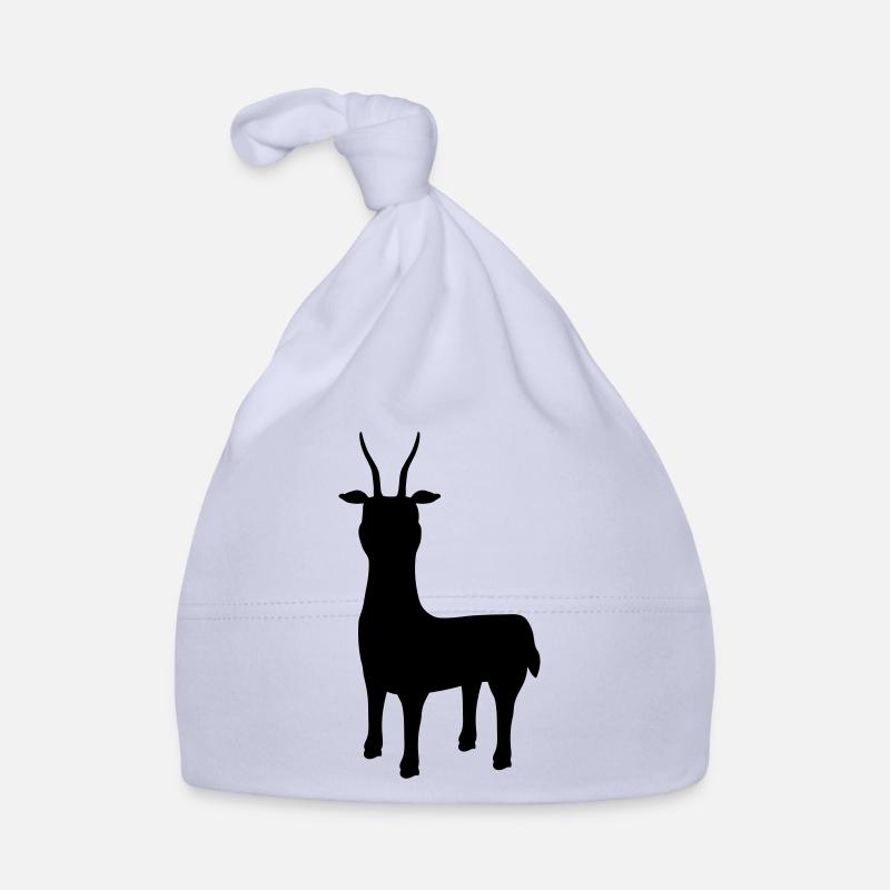 silhouette Antilope Letschwe Baby Bio-Mütze