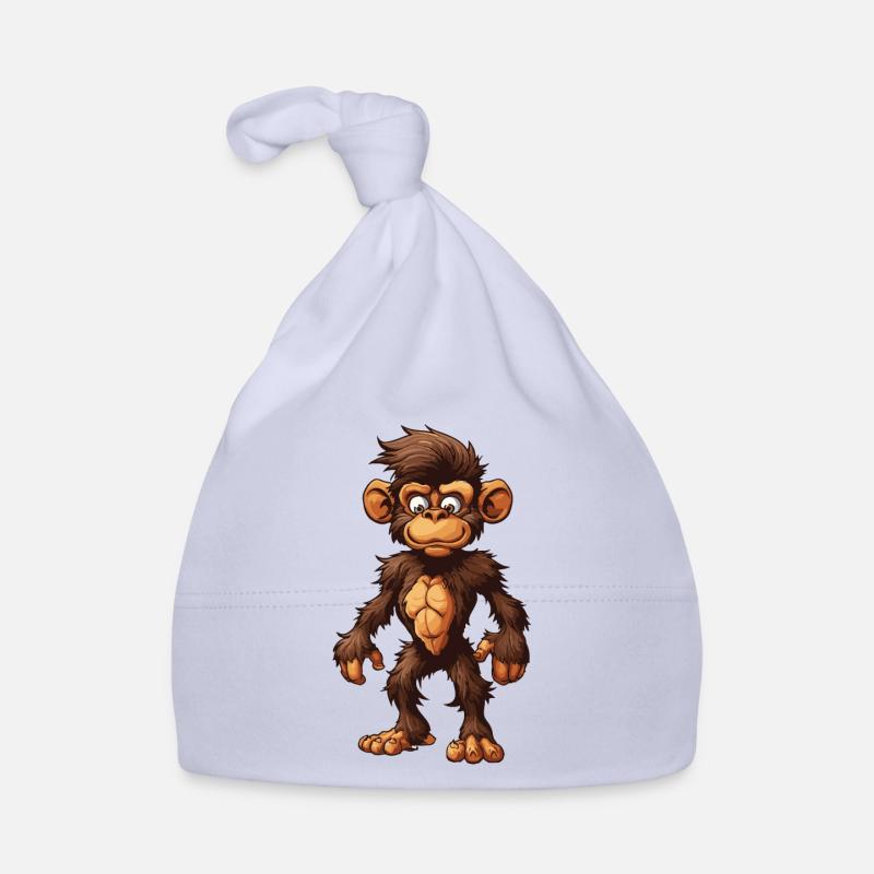 Monkey Animal Organic Baby Cap