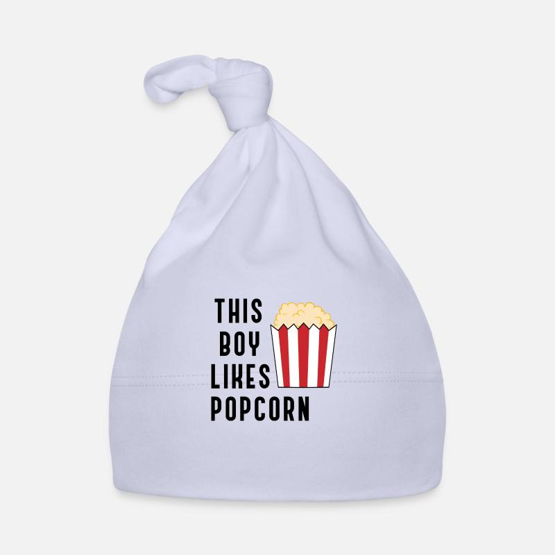 Amateur de pop-corn mangeant du maïs délicieux Bonnet bio Bébé