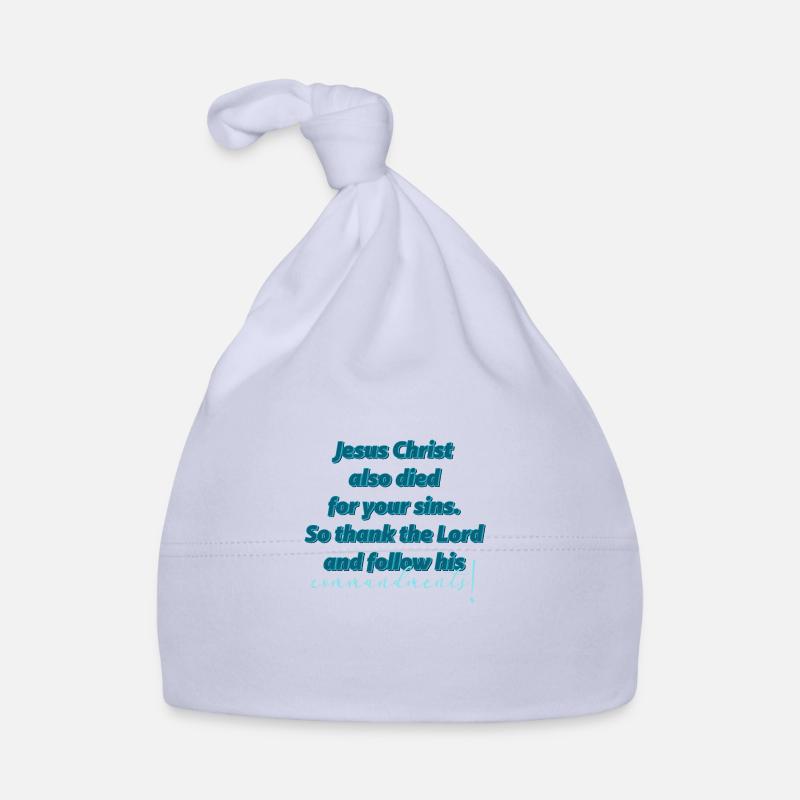 Jesus Commandments Bible Study Faith God Organic Baby Cap