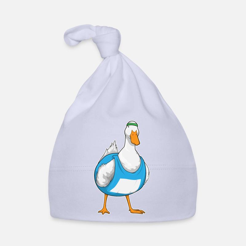 Canard Jogger Jogging Sport - Bonnet bio Bébé - ciel