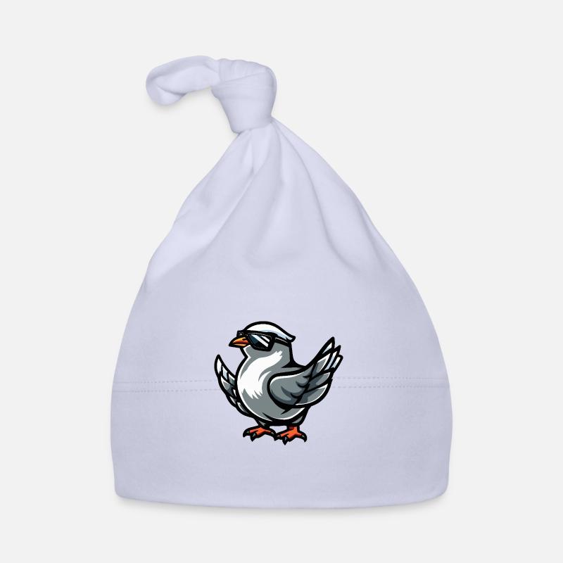 Taube Vogel Cool Comic Baby Bio-Mütze