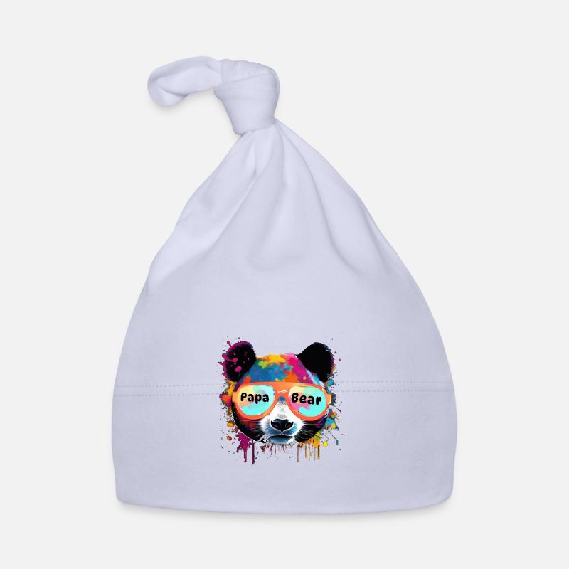 panda,panda bear,bear, graffiti,bun Organic Baby Cap