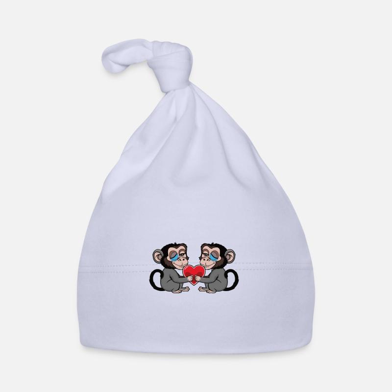 Coeur de Singe Saint-Valentin Bonnet bio Bébé