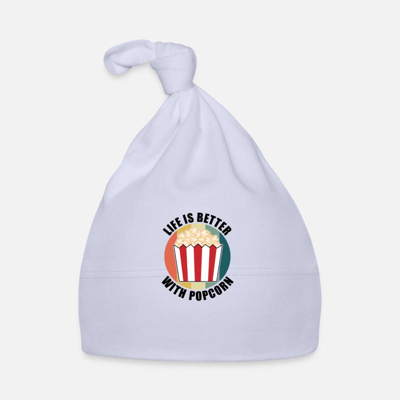 Leben mit Popcorn Gesundes Essen Popcorn essen Baby Bio-Mütze