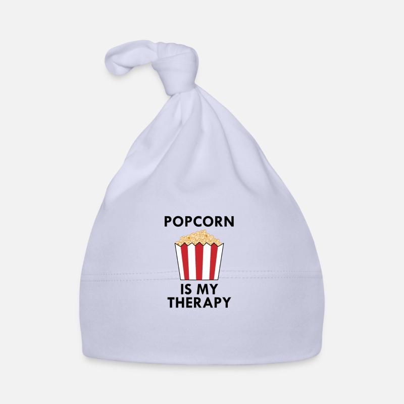 Popcorn Chef Ironic Saying Manger du maïs soufflé Bonnet bio Bébé