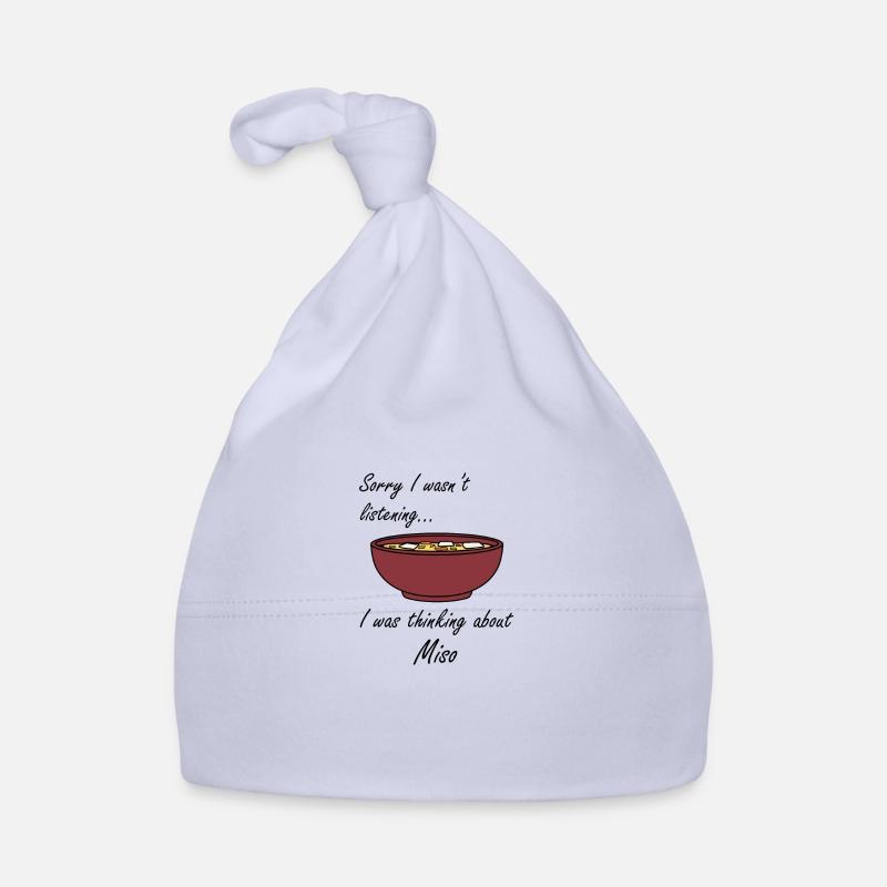 Thinking About Miso Soup Ramen Chef Organic Baby Cap