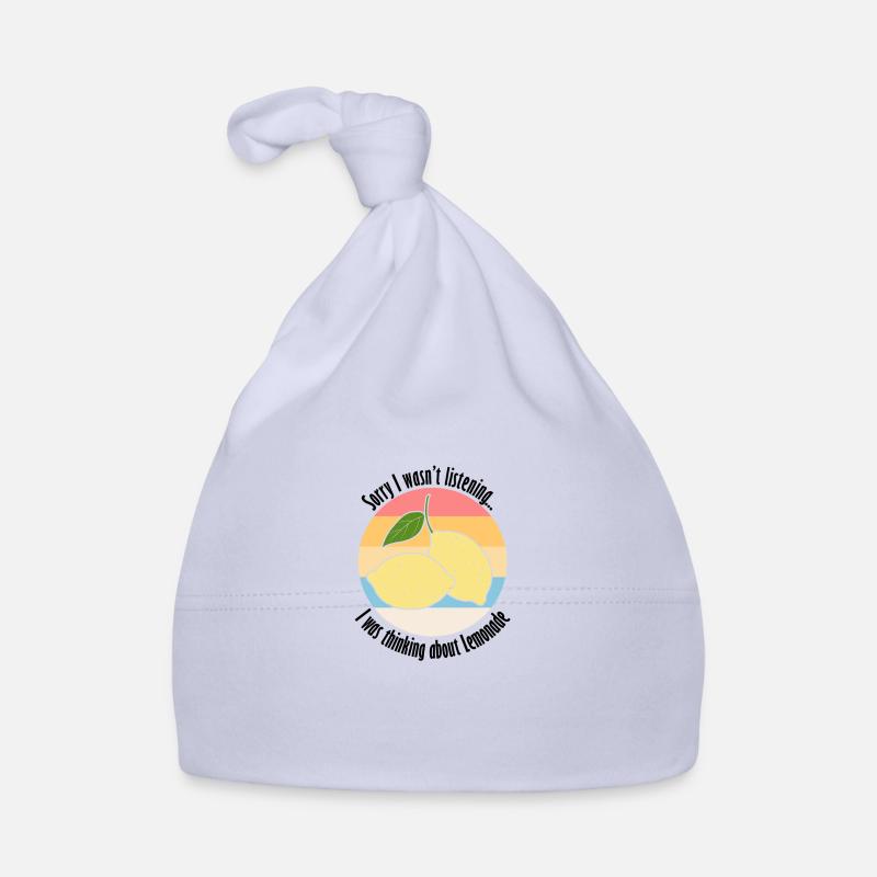 Thinking About Lemons Lemonade Ironic Saying Organic Baby Cap