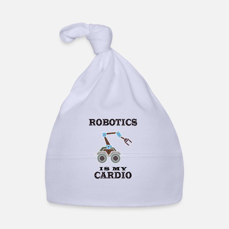 Ironic Saying Robotics as Cardio Engineering Organic Baby Cap