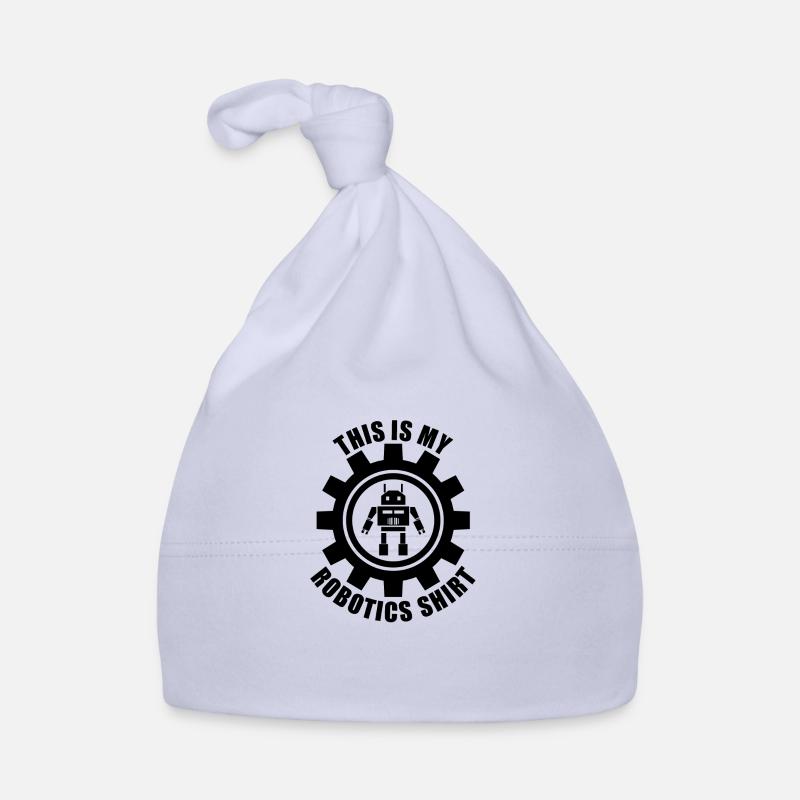 Robots Ironic Saying Mechanic Engineer Organic Baby Cap