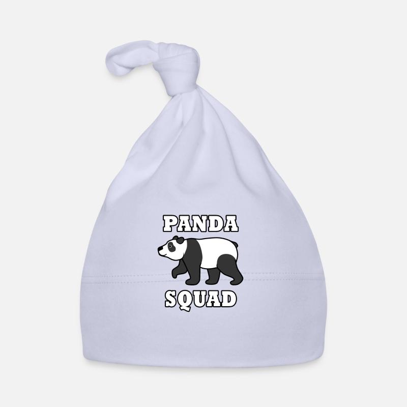 Panda Squad Funny Panda Bear Nature Wildlife Organic Baby Cap