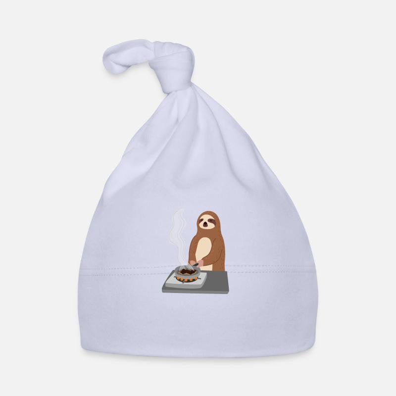Sloth Burns Food Cooking Hobby Chef Ironic Sloth Bonnet bio Bébé