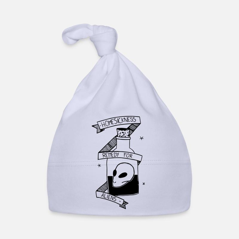Flasche alien head Baby Bio-Mütze